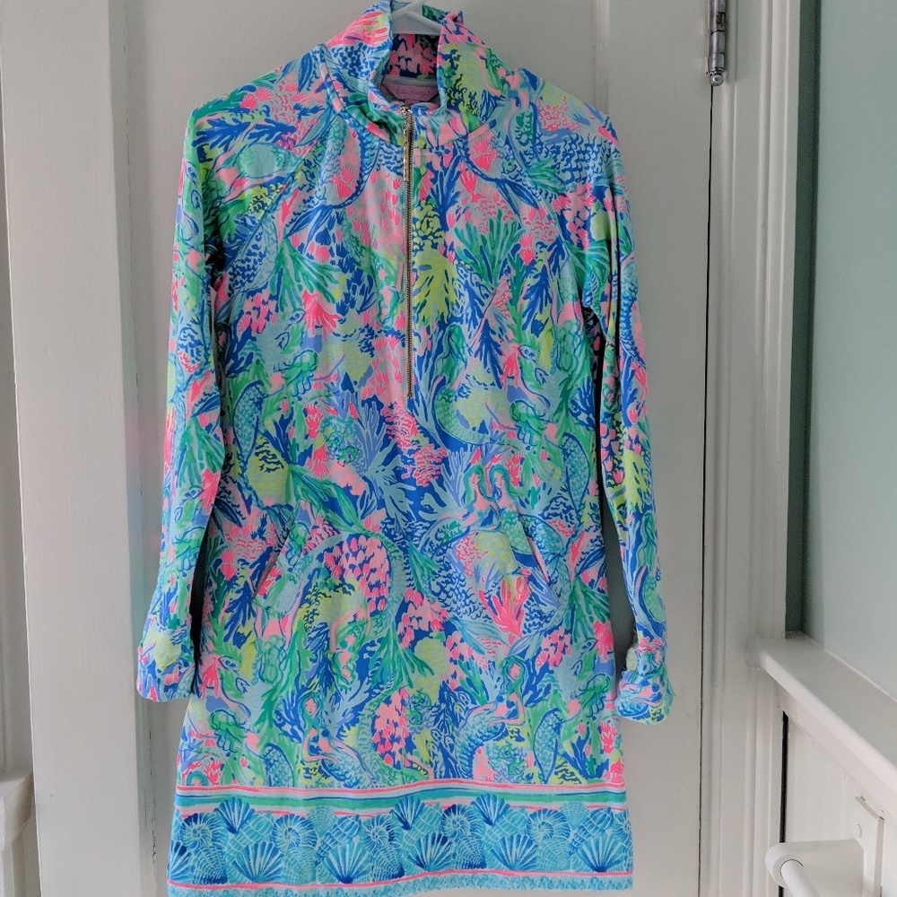 EUC XS Lilly Pulitzer Mermaids Cove Skipper Dress